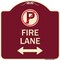 Signmission Fire Lane Heavy-Gauge Aluminum Architectural Sign, 18" x 18", BU-1818-24021 A-DES-BU-1818-24021 - alternate 1